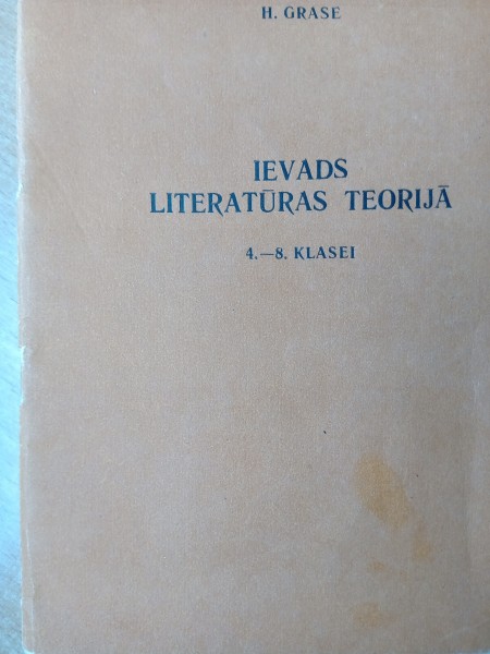 Ievads literatūras teorijā 4-8 klasei