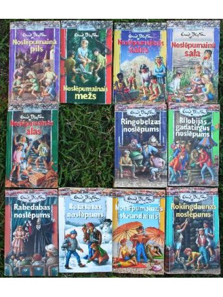 11 grāmatas - Noslēpumainais kalns / Noslēpumainā sala / Noslēpumainais mežs / Noslēpumainās alas /