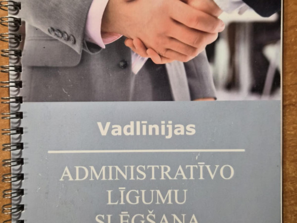 Administratīvo līgumu slēgšana vadlīnijas