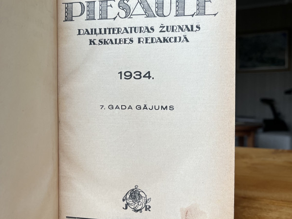 Piesaule 1934