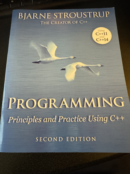 Programming: principles and practice using C++ (second edition)