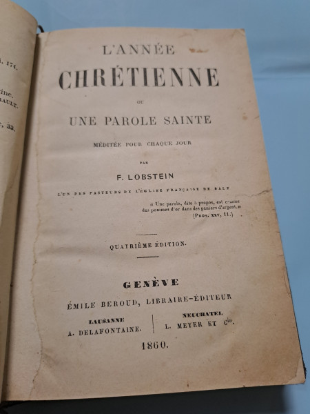 L'anne Chretienne