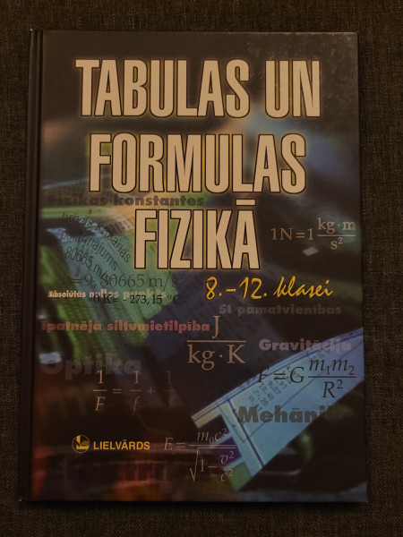 Tabulas un formulas fizikā 8.-12.klasei