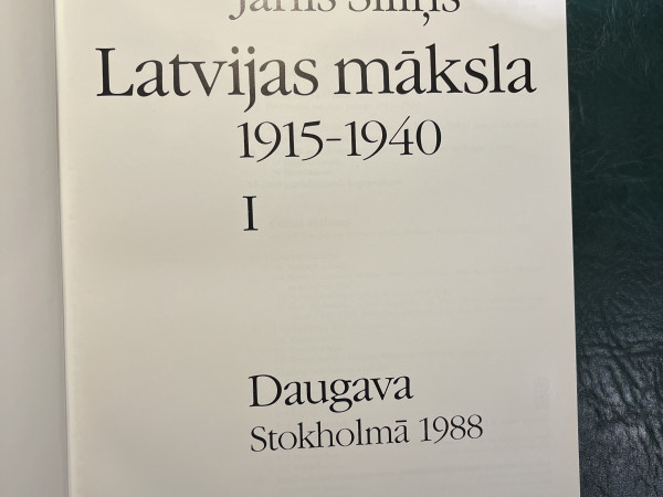 Latvijas māksla 1915-1940 I daļa